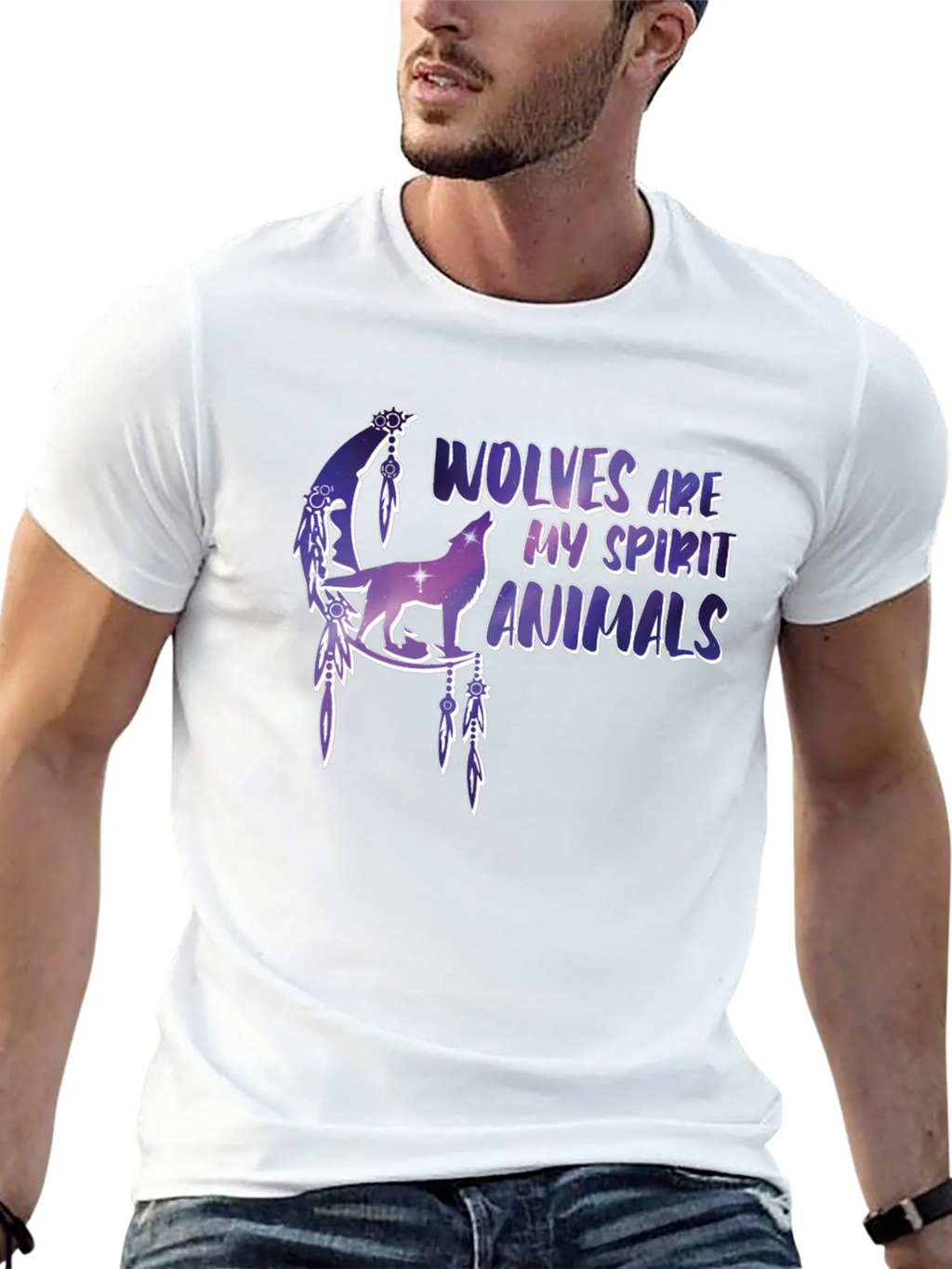 Wolf Spirit Animals Graphic T-Shirt product image 12