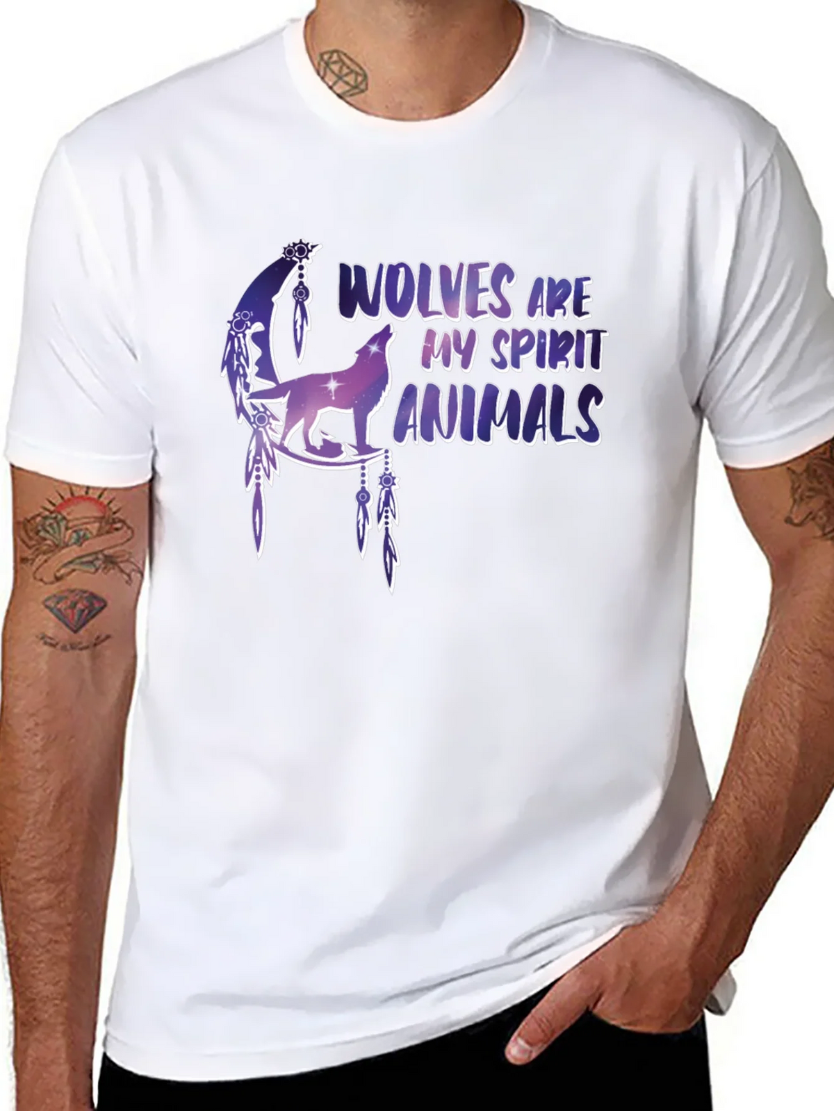 Wolf Spirit Animals Graphic T-Shirt product image 7