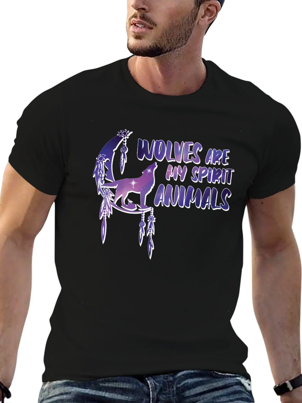 Wolf Spirit Animals Graphic T-Shirt product image 6