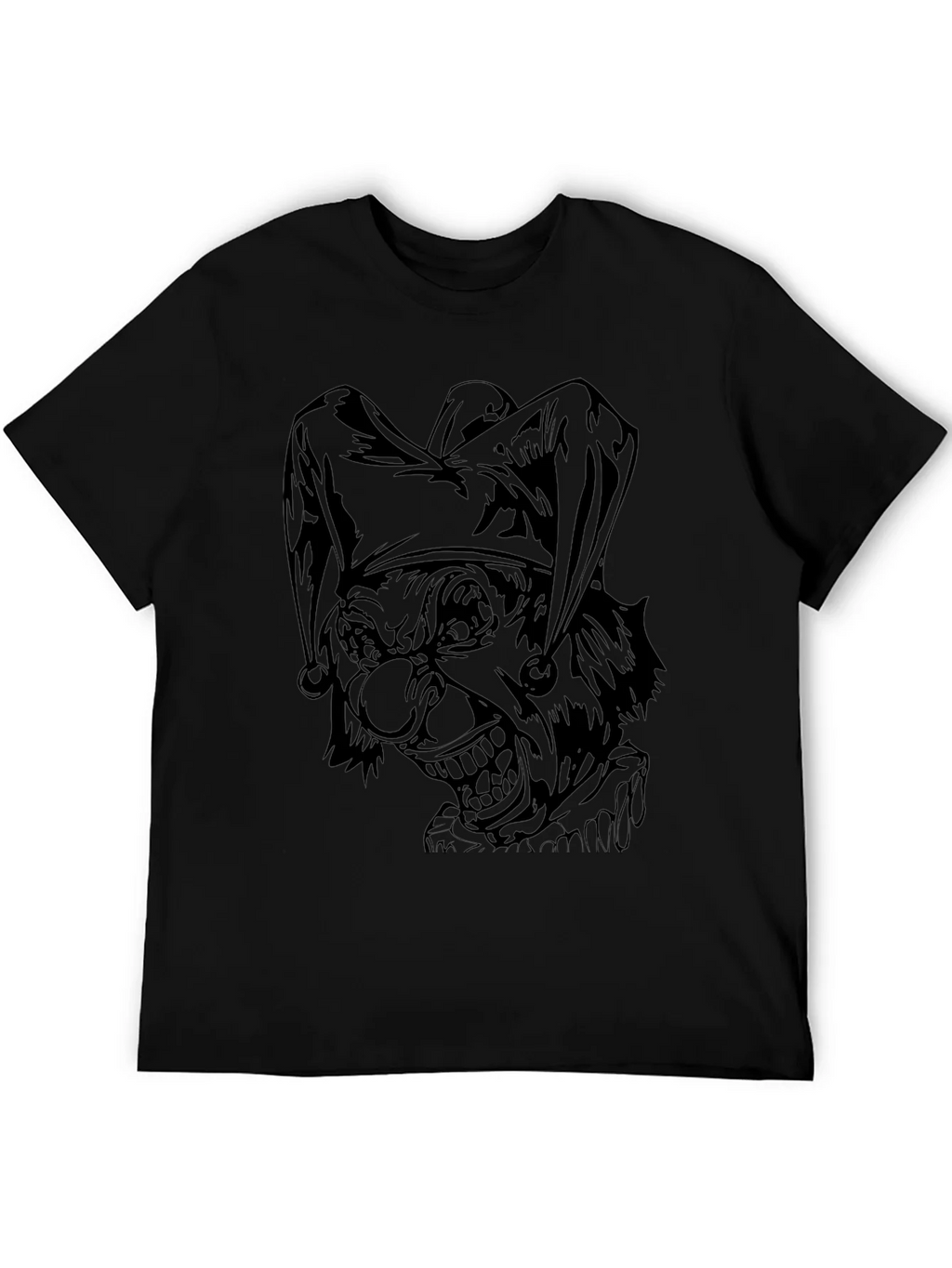 Mens Black Joker Graphic Print Tee product image 5
