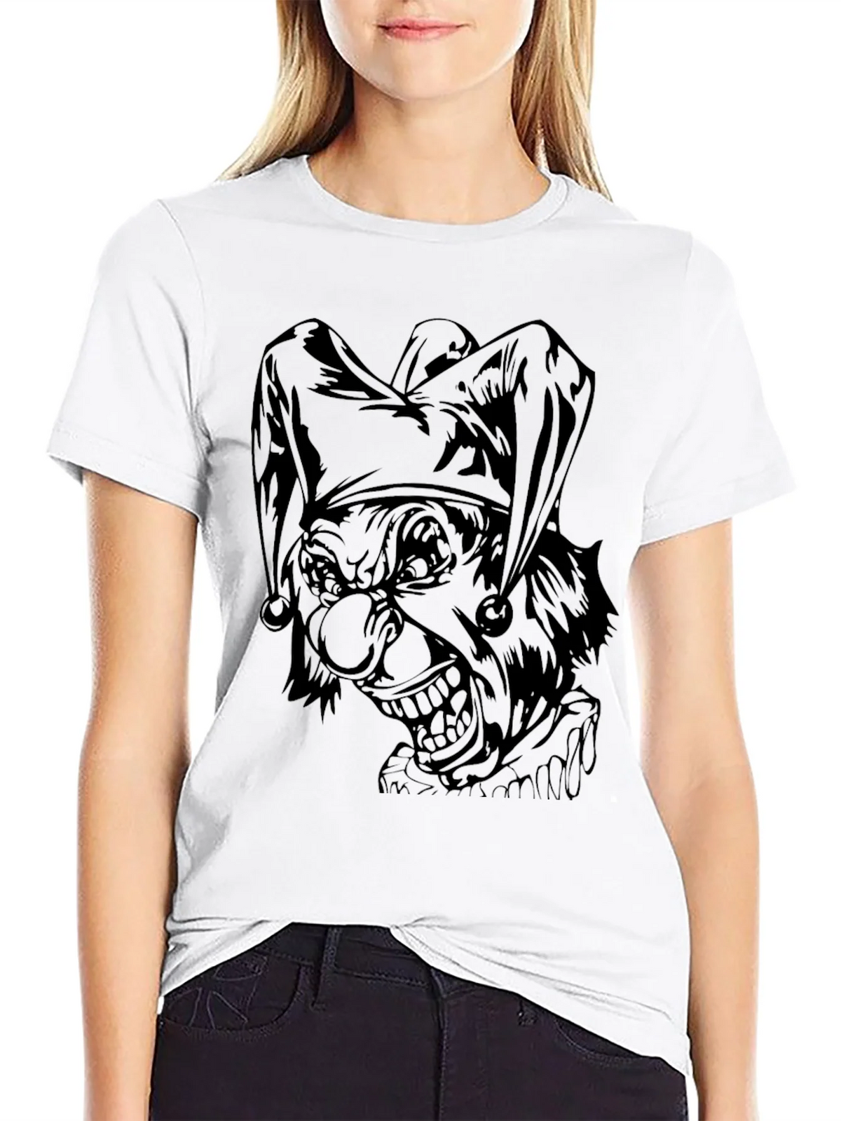 Mens Black Joker Graphic Print Tee product image 8