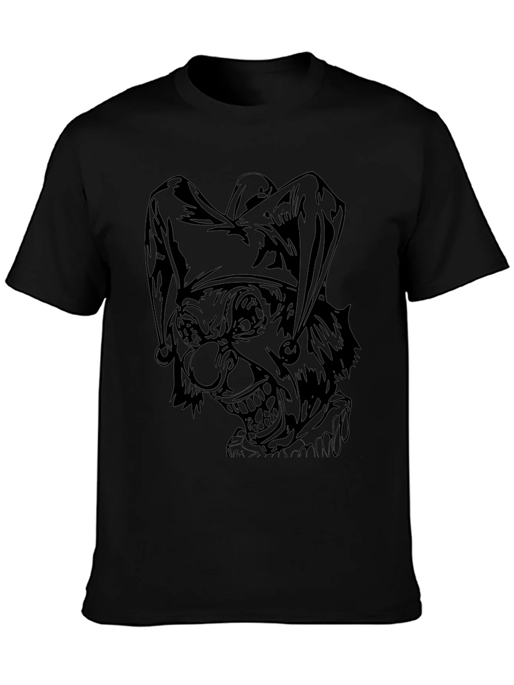 Mens Black Joker Graphic Print Tee product image 3