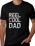 Reel Cool Dad Graphic Tee - Black Cotton T-Shirt product image 1