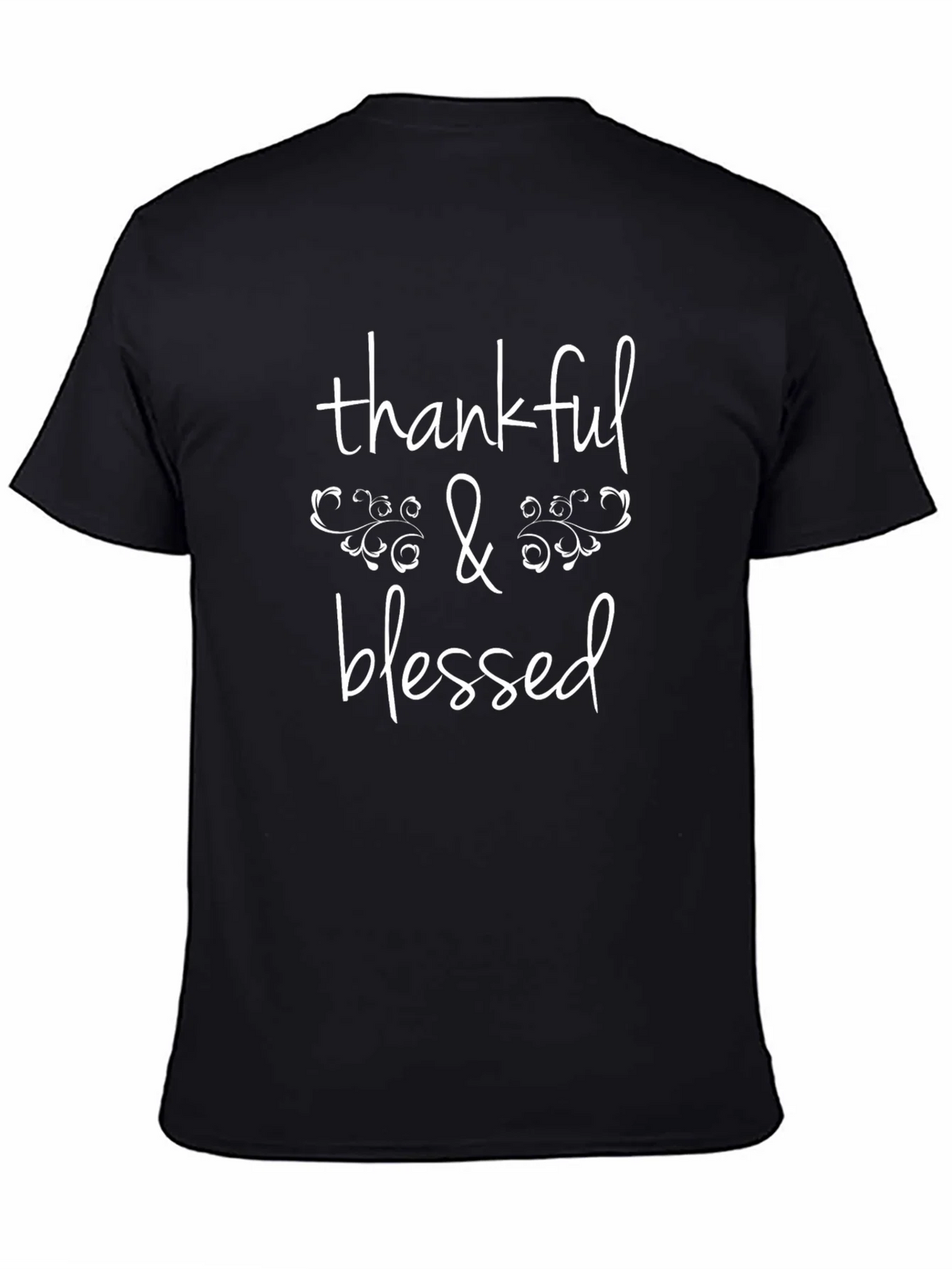 Thankful & Blessed Graphic Tee - Soft Cotton T-Shirt product image 3