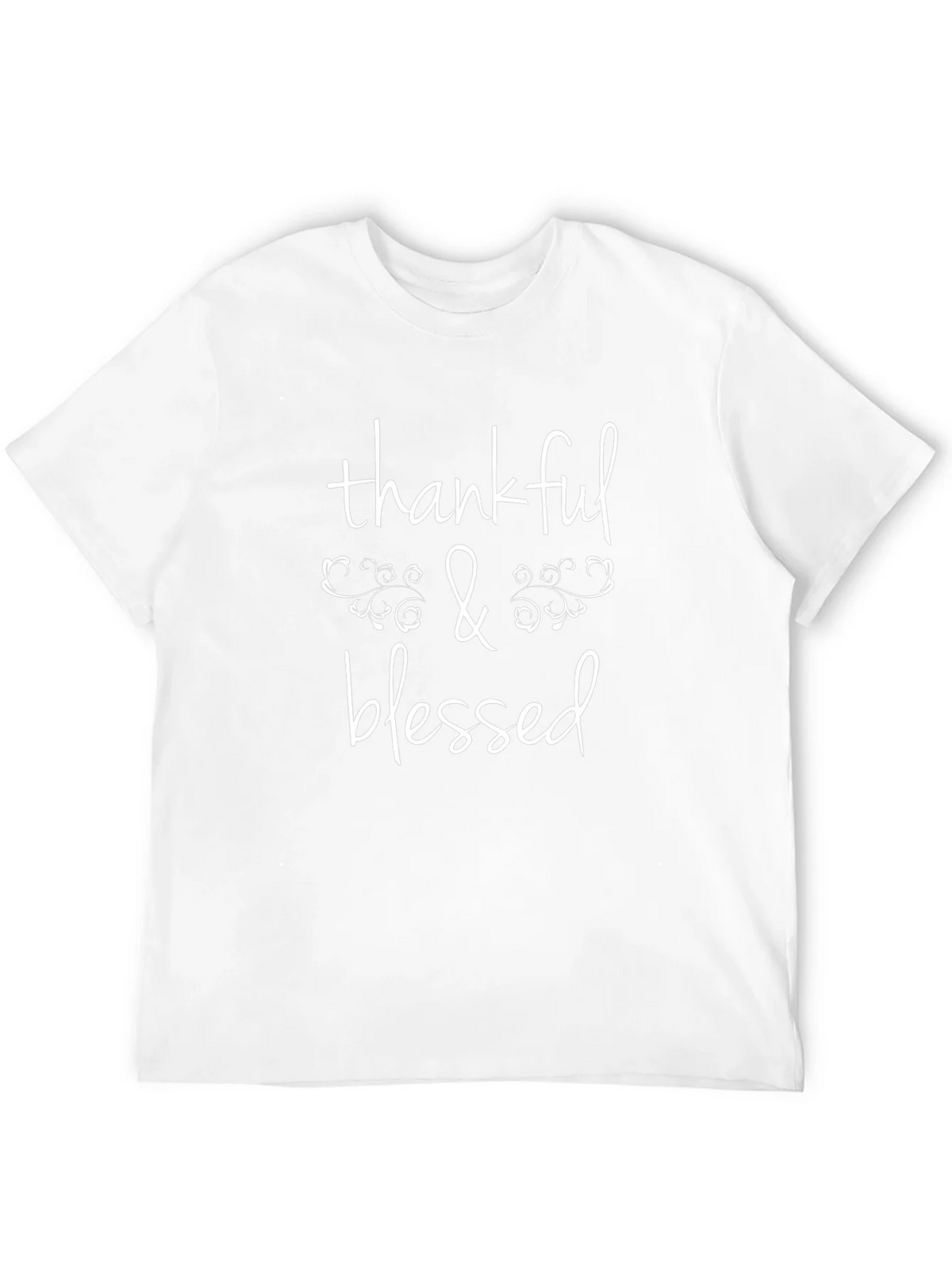 Thankful & Blessed Graphic Tee - Soft Cotton T-Shirt product image 9