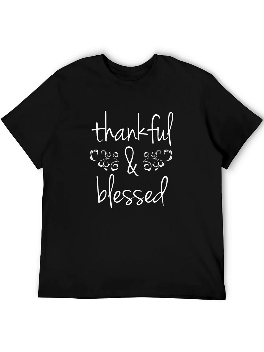 Thankful & Blessed Graphic Tee - Soft Cotton T-Shirt product image 4