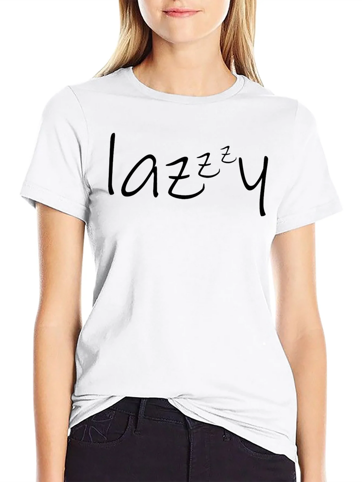 Lazy Sleepy Black T-Shirt - Comfort Style product image 3