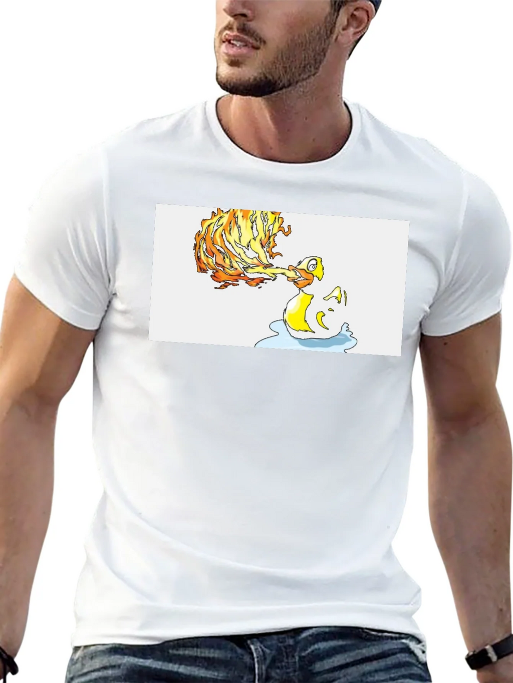 Fiery Duck T-Shirt - Unique Graphic Tee product image 12