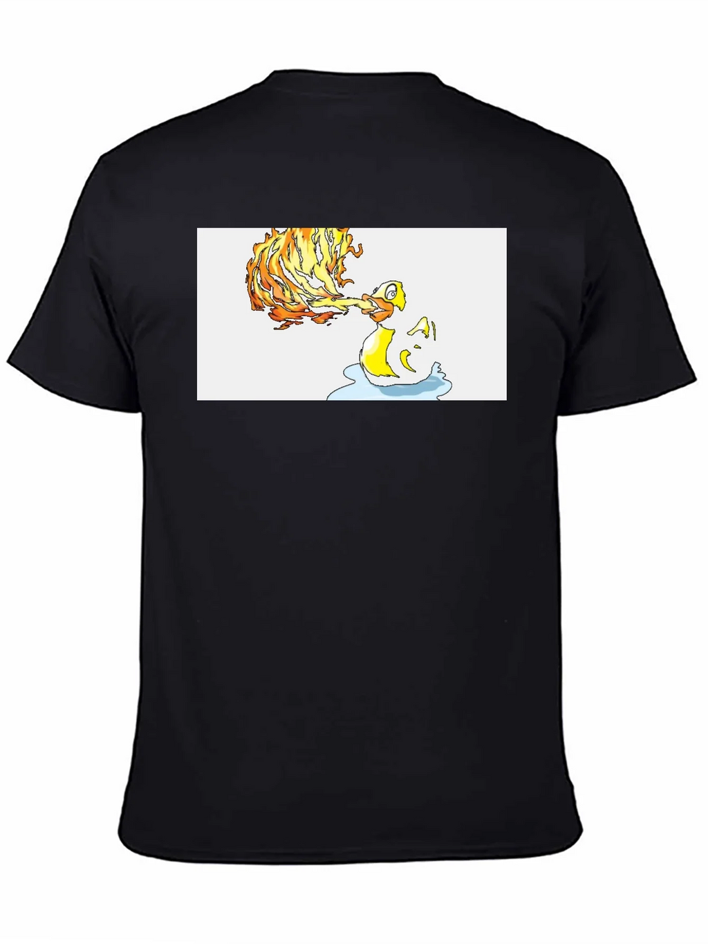 Fiery Duck T-Shirt - Unique Graphic Tee product image 4