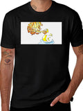 Fiery Duck T-Shirt - Unique Graphic Tee product image 1