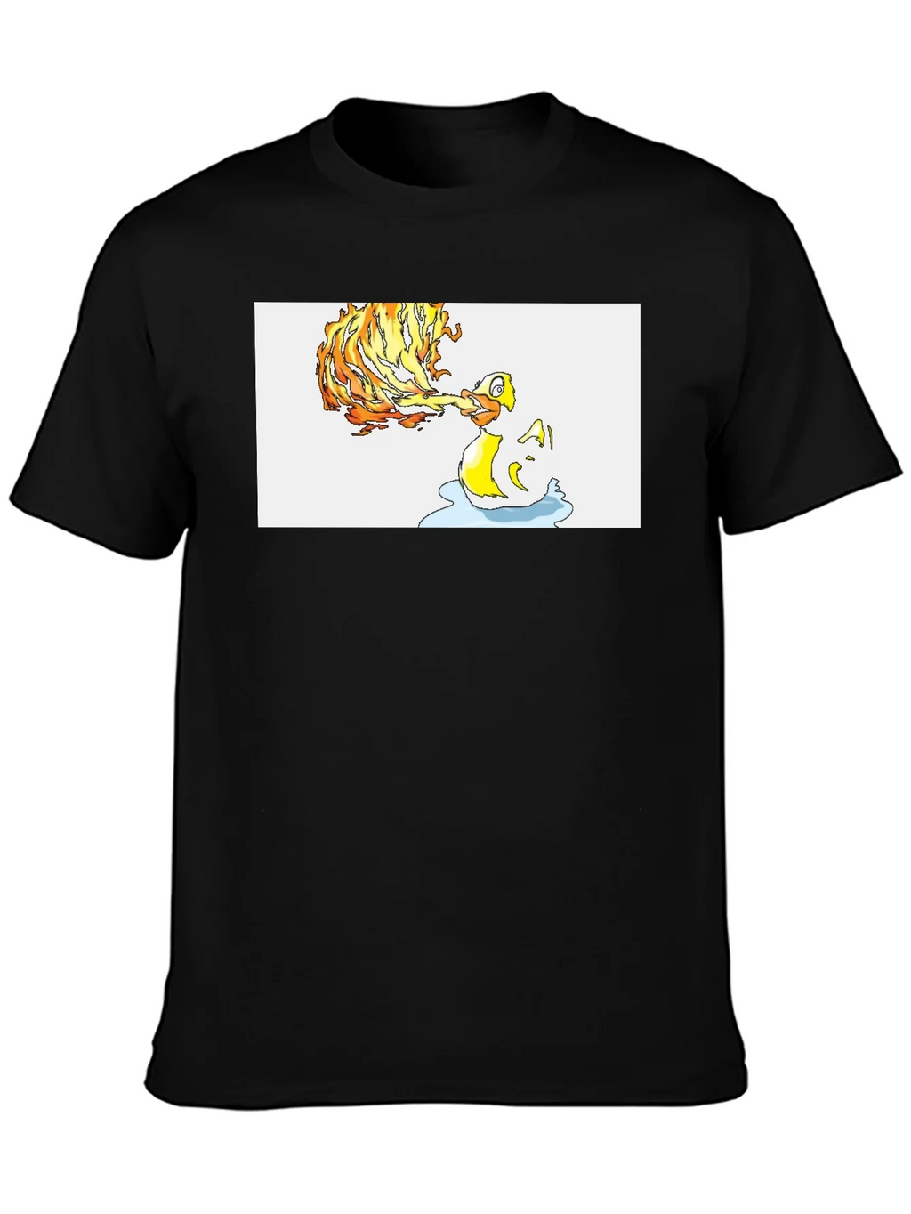 Fiery Duck T-Shirt - Unique Graphic Tee product image 3