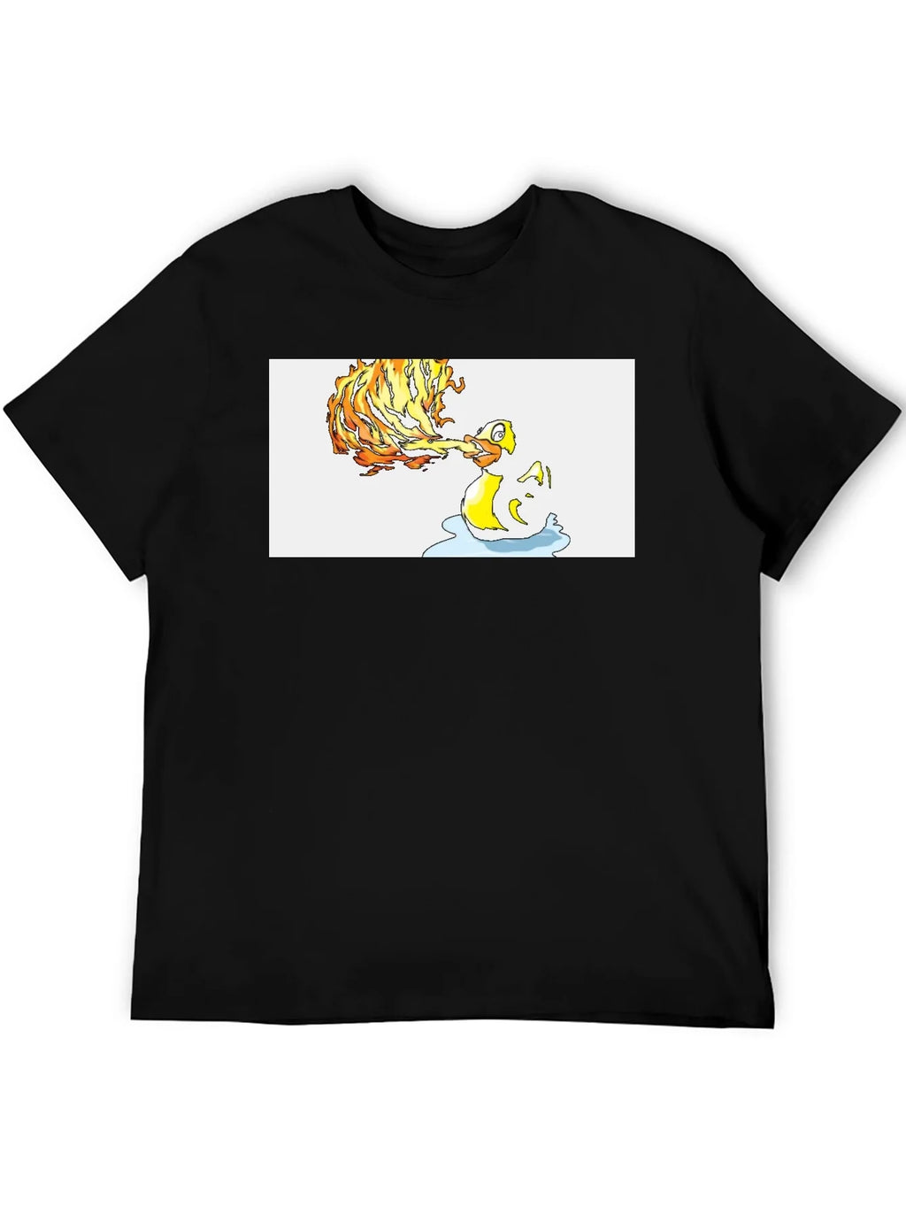 Fiery Duck T-Shirt - Unique Graphic Tee product image 5
