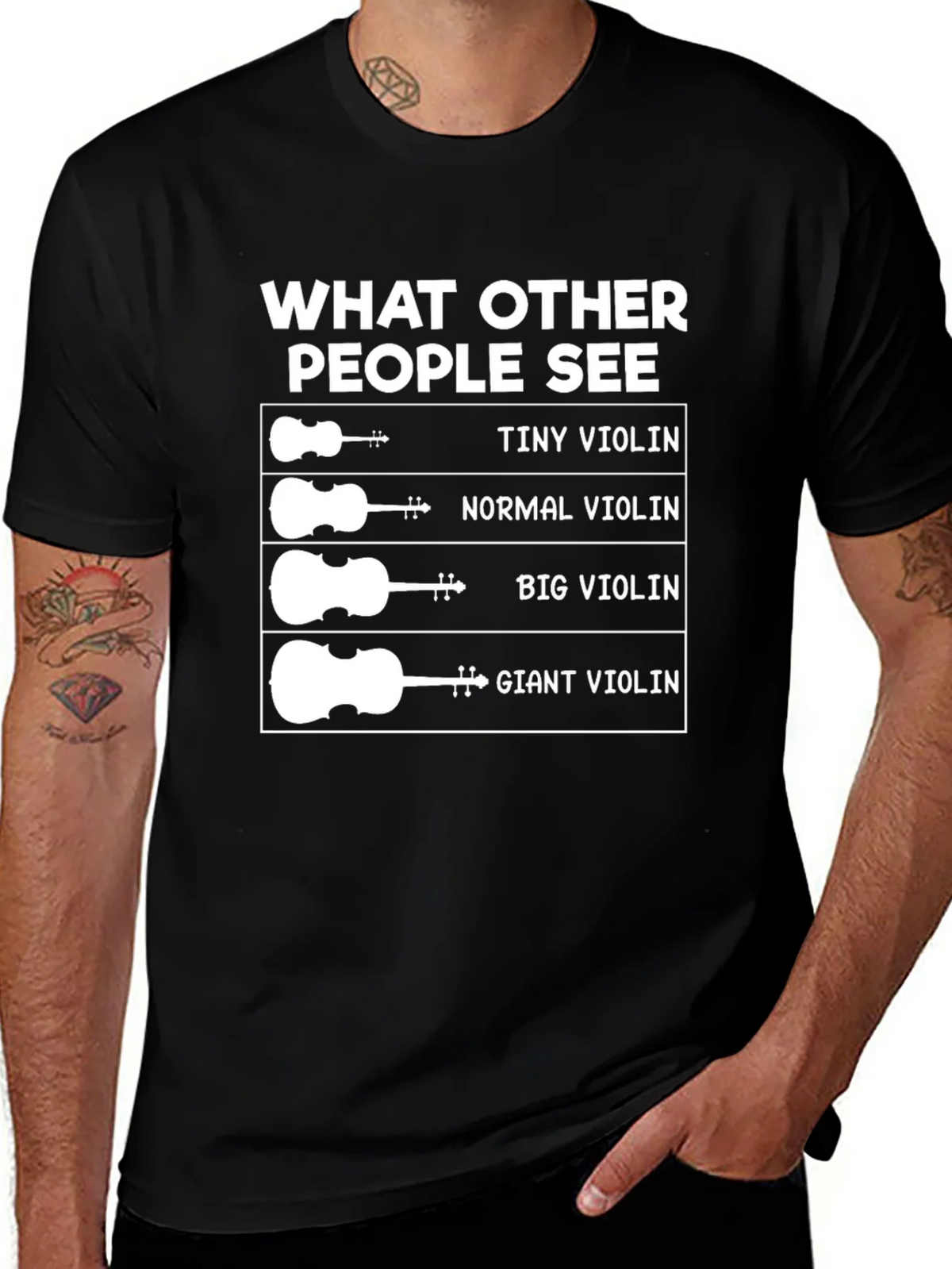 Funny Violinist T-Shirt - What Others See product image 1