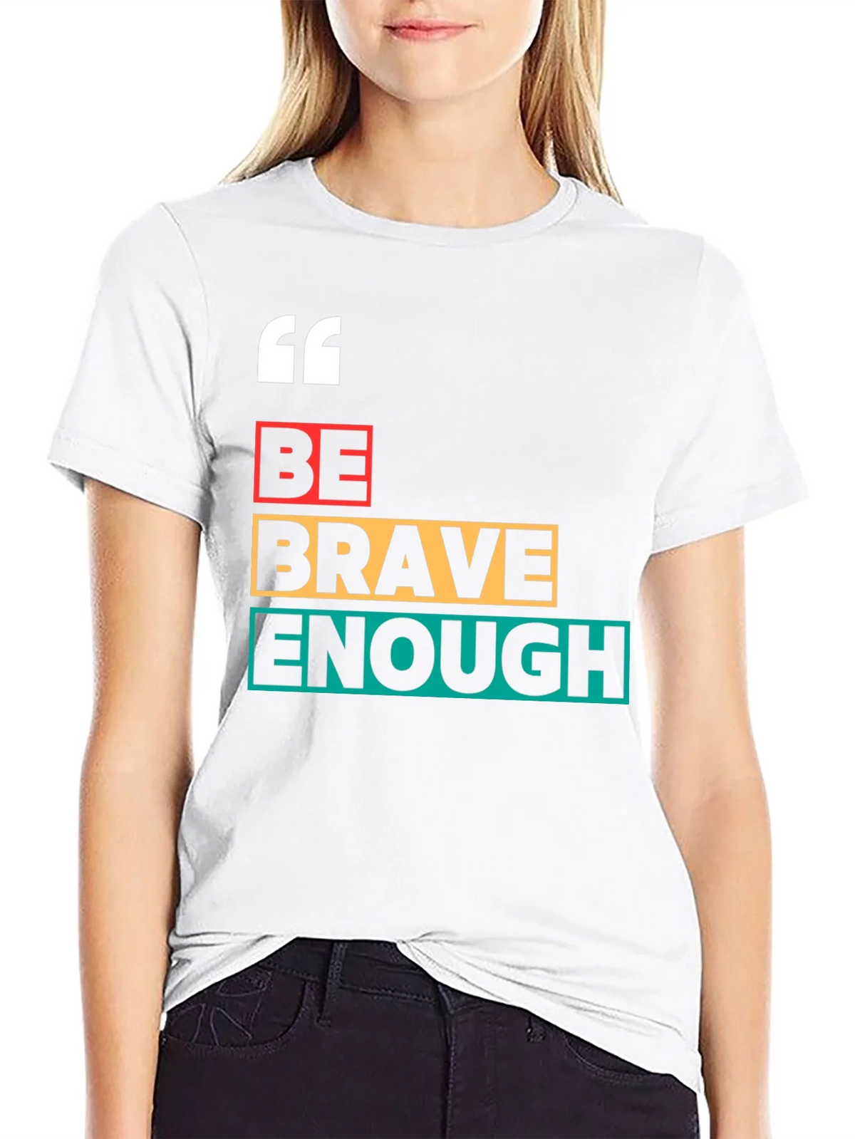Be Brave Enough Graphic Tee - Bold Motivation product image 3