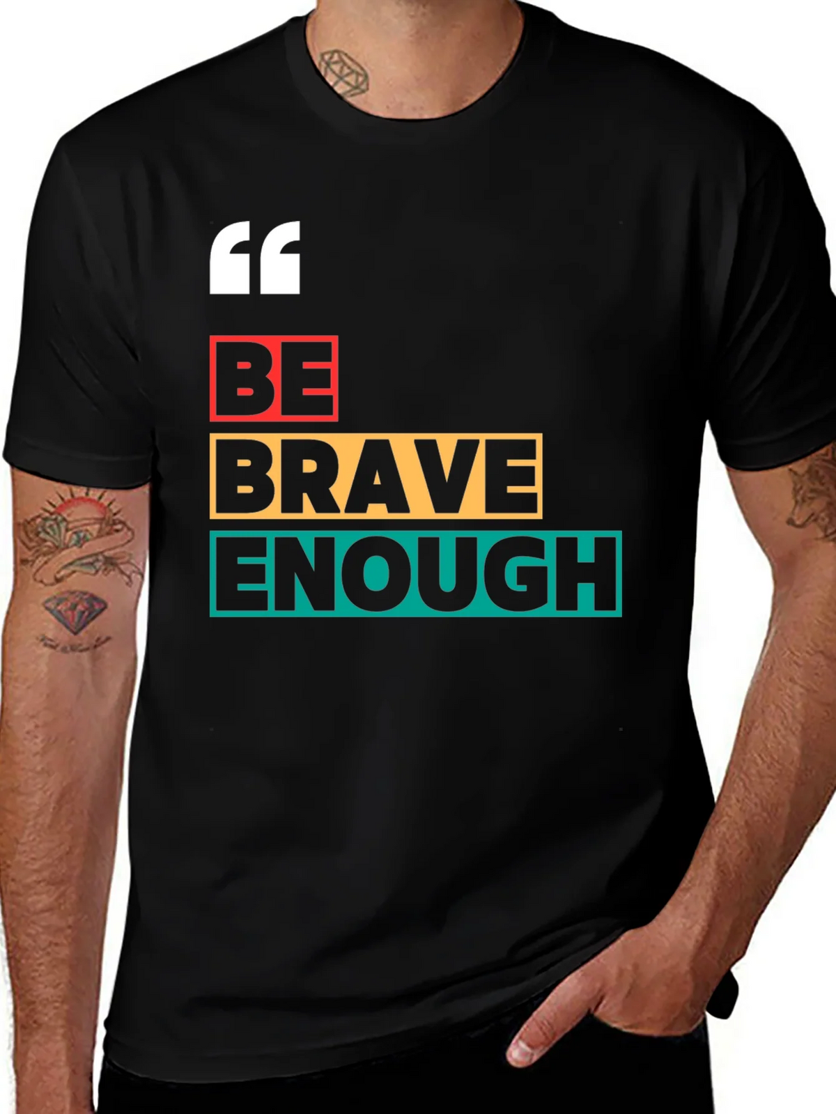 Be Brave Enough Graphic Tee - Bold Motivation product image 1