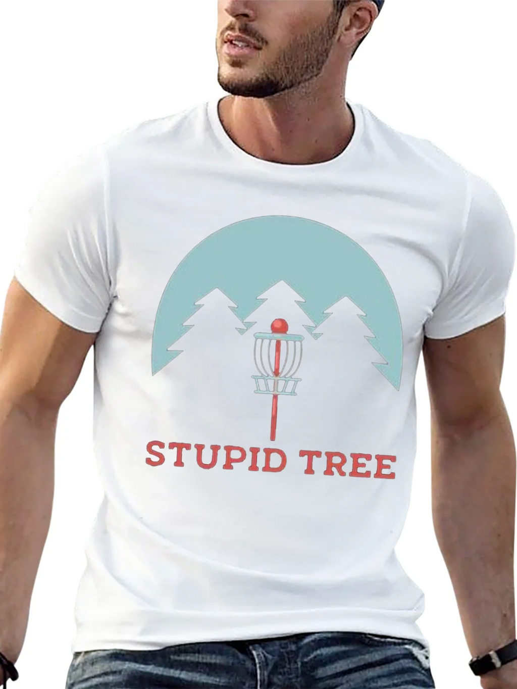 Stupid Tree Disc Golf T-Shirt - Funny Golfing Tee product image 11