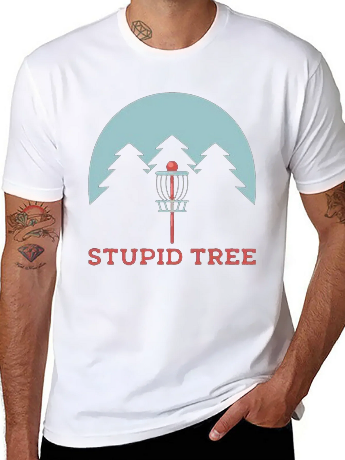 Stupid Tree Disc Golf T-Shirt - Funny Golfing Tee product image 6
