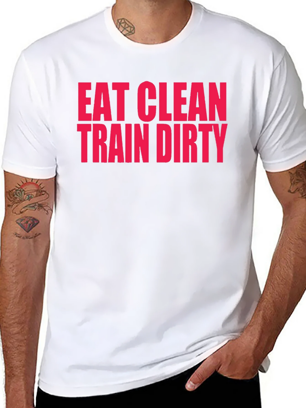 Eat Clean Train Dirty T-Shirt product image 7