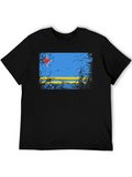 Aruba Flag Distressed T-Shirt - Island Pride Tee product image 1