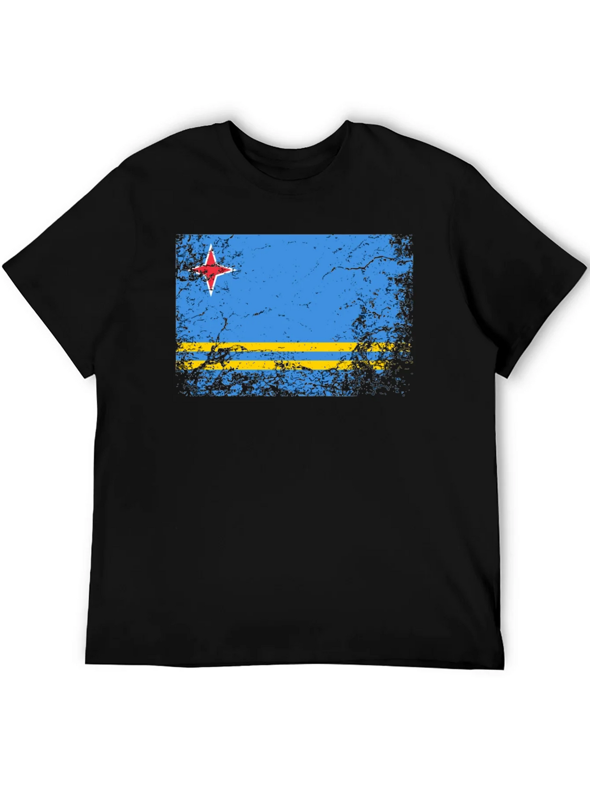 Aruba Flag Distressed T-Shirt - Island Pride Tee product image 1