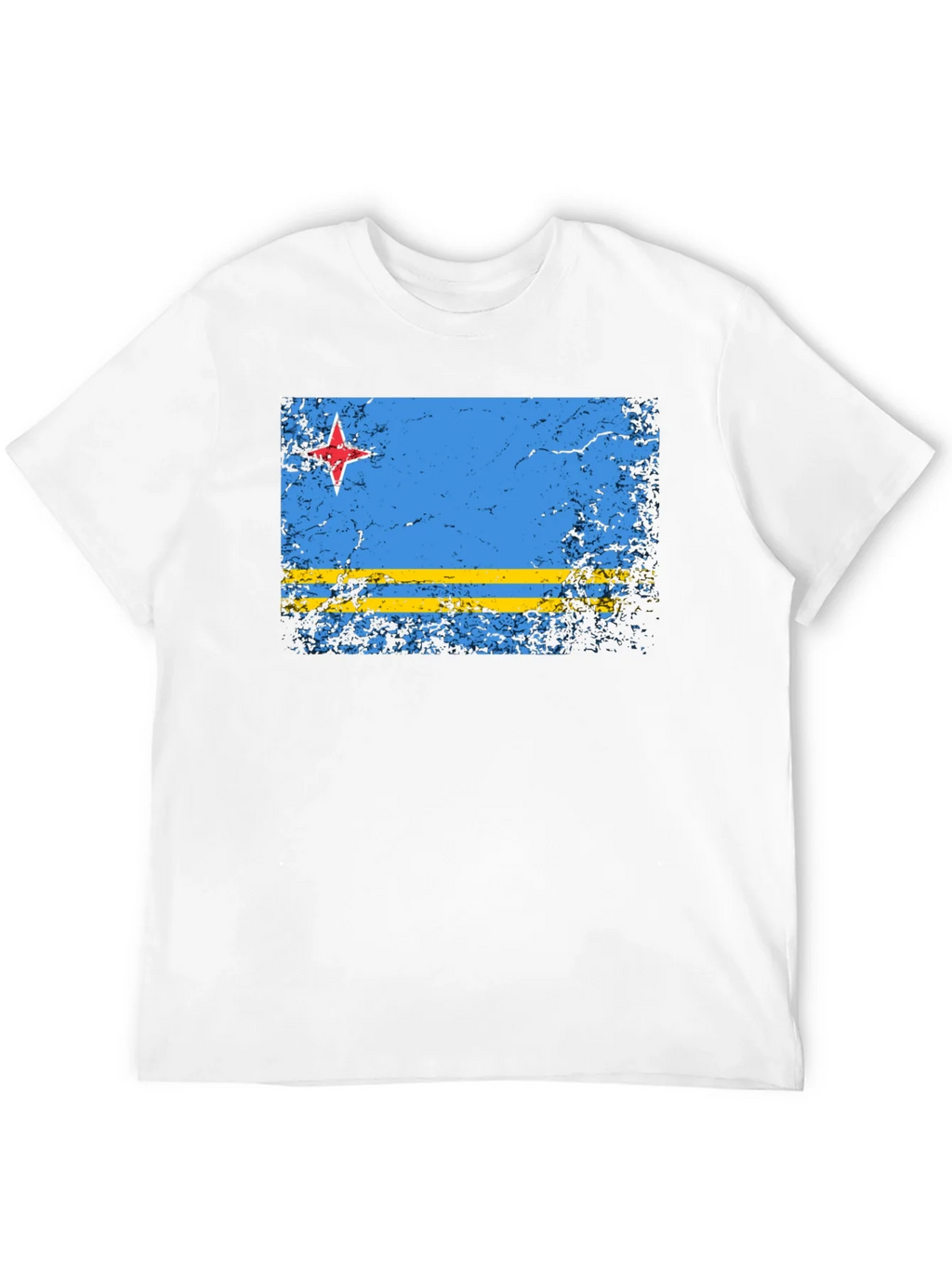 Aruba Flag Distressed T-Shirt - Island Pride Tee product image 5