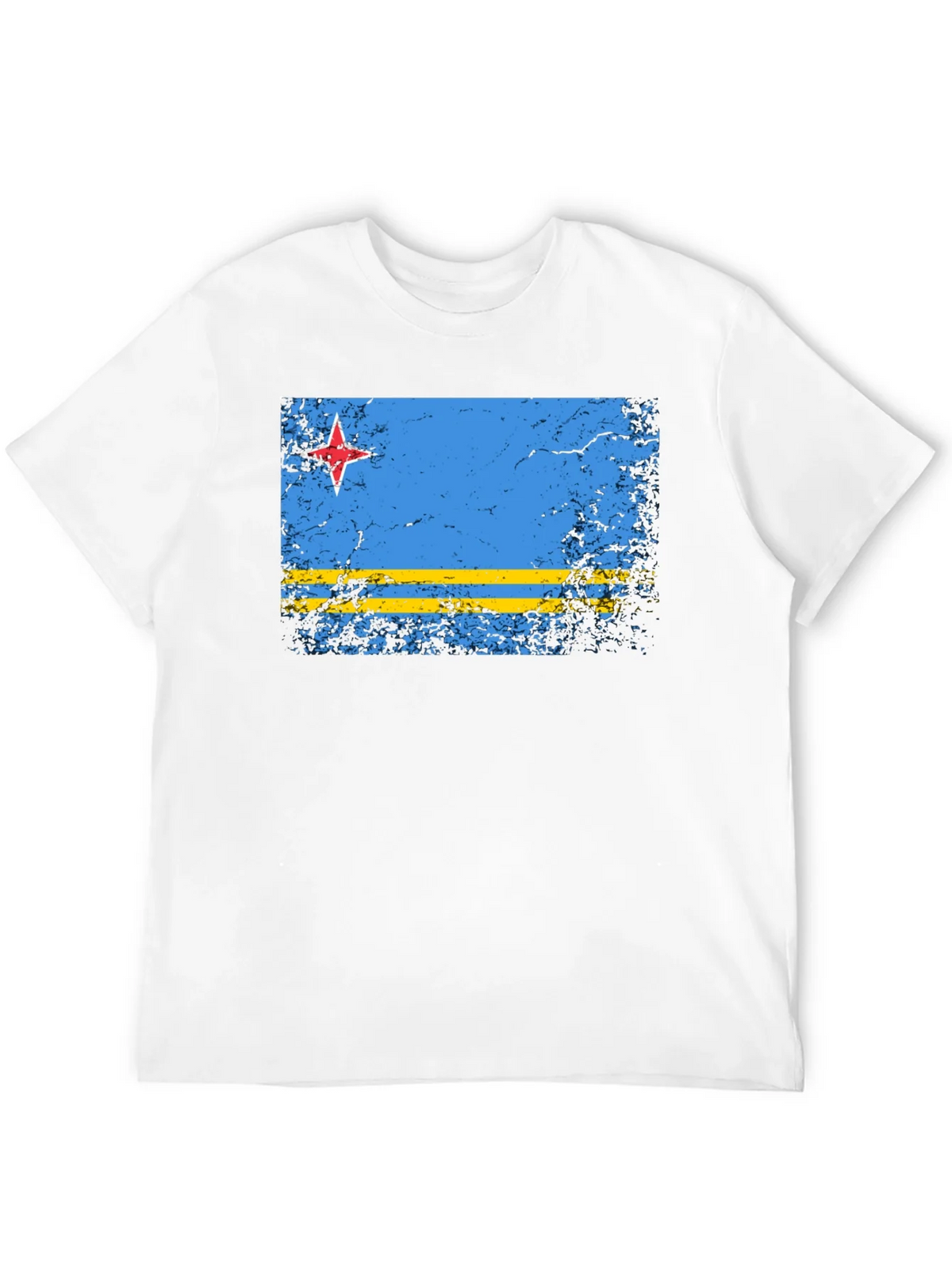 Aruba Flag Distressed T-Shirt - Island Pride Tee product image 5