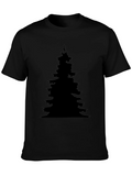 Silhouette Christmas Tree Black T-Shirt product image 1