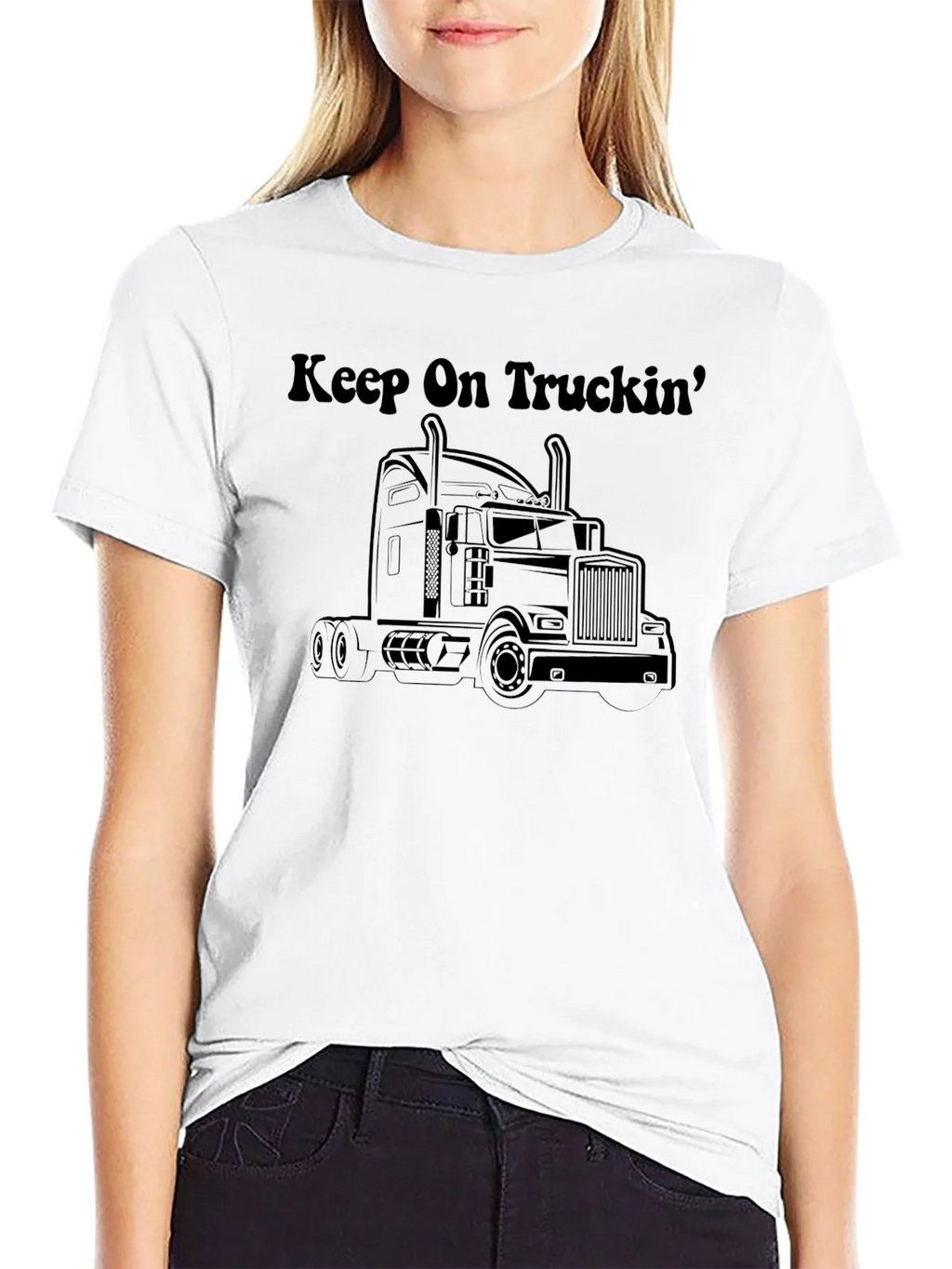 Keep On Truckin T-Shirt - Black product image 8