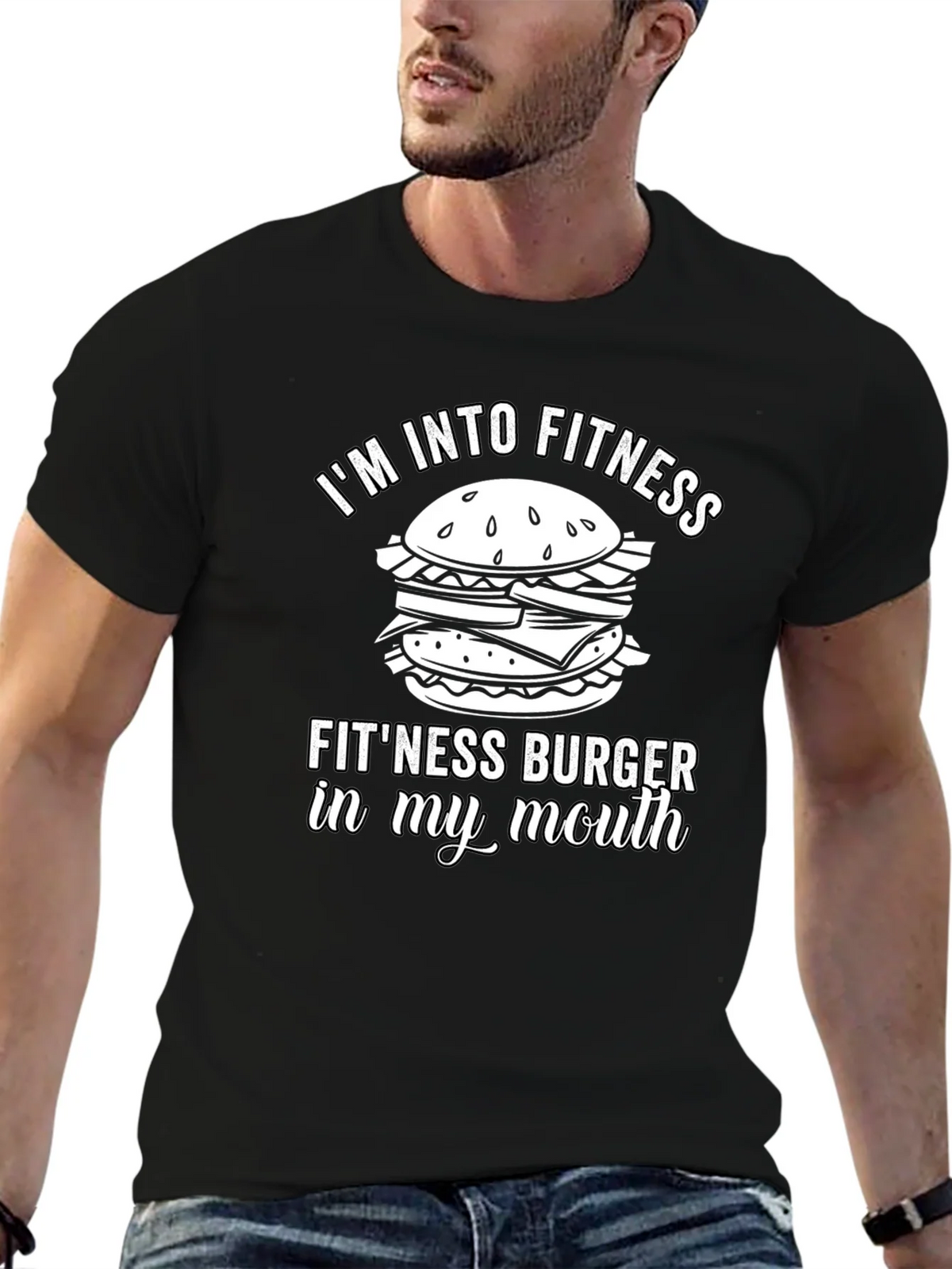 Fitness Burger T-Shirt - Funny Gym Workout Tee product image 6