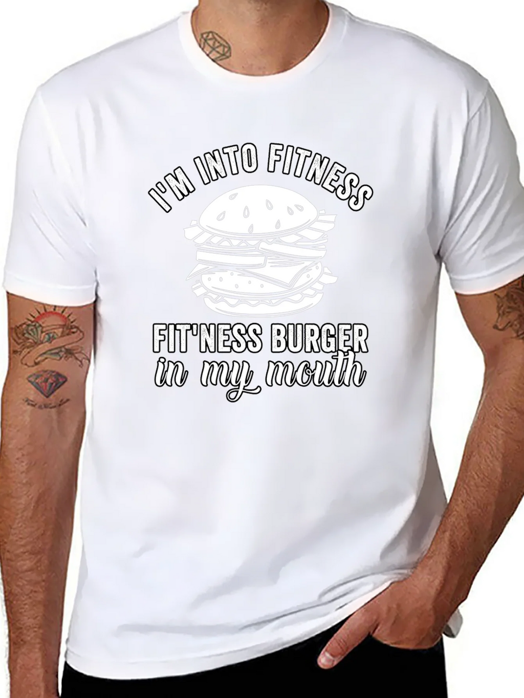 Fitness Burger T-Shirt - Funny Gym Workout Tee product image 7