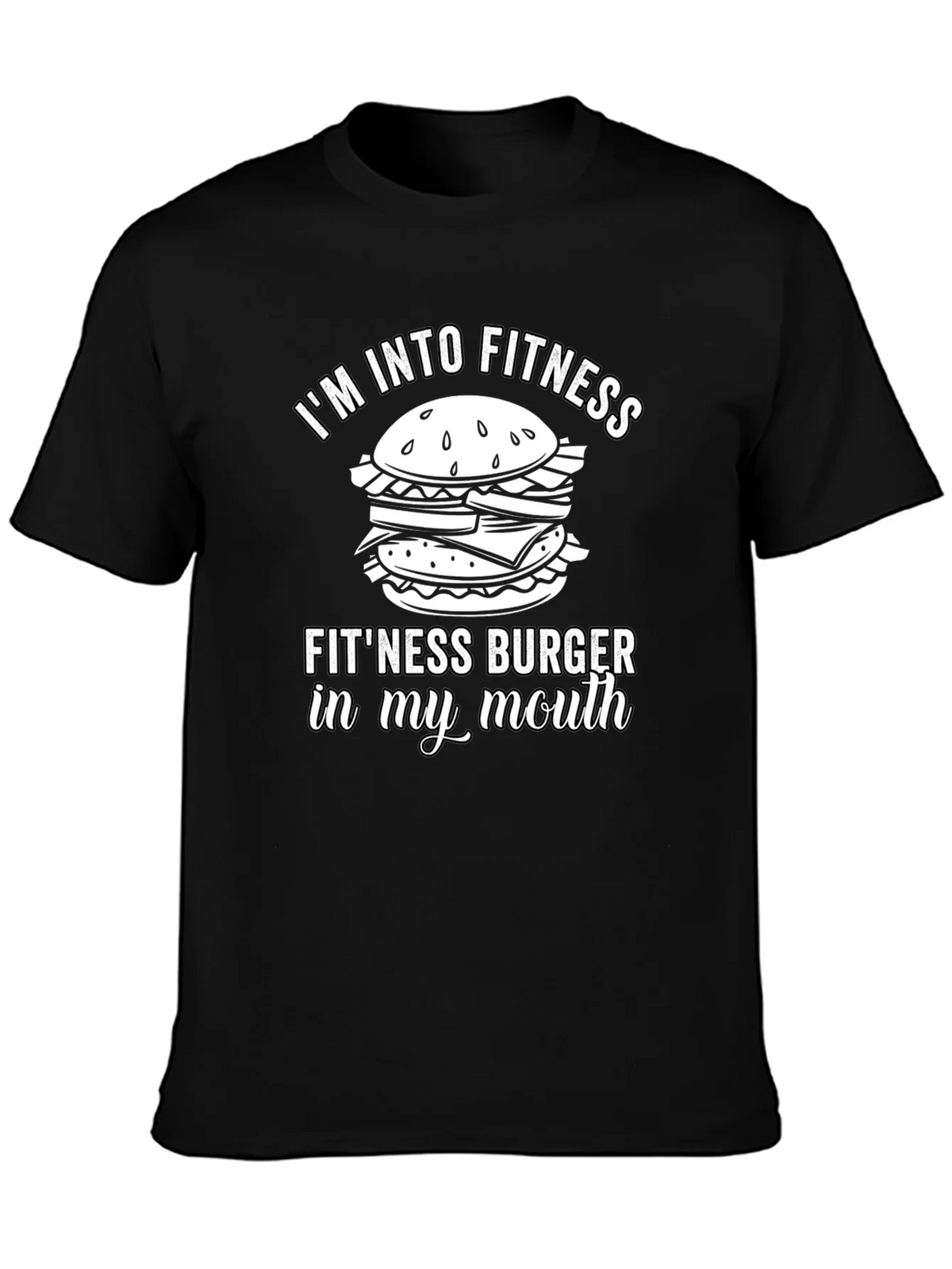 Fitness Burger T-Shirt - Funny Gym Workout Tee product image 3
