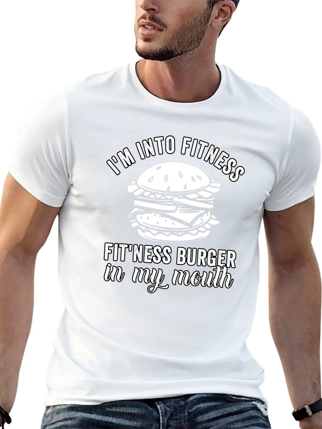 Fitness Burger T-Shirt - Funny Gym Workout Tee product image 12