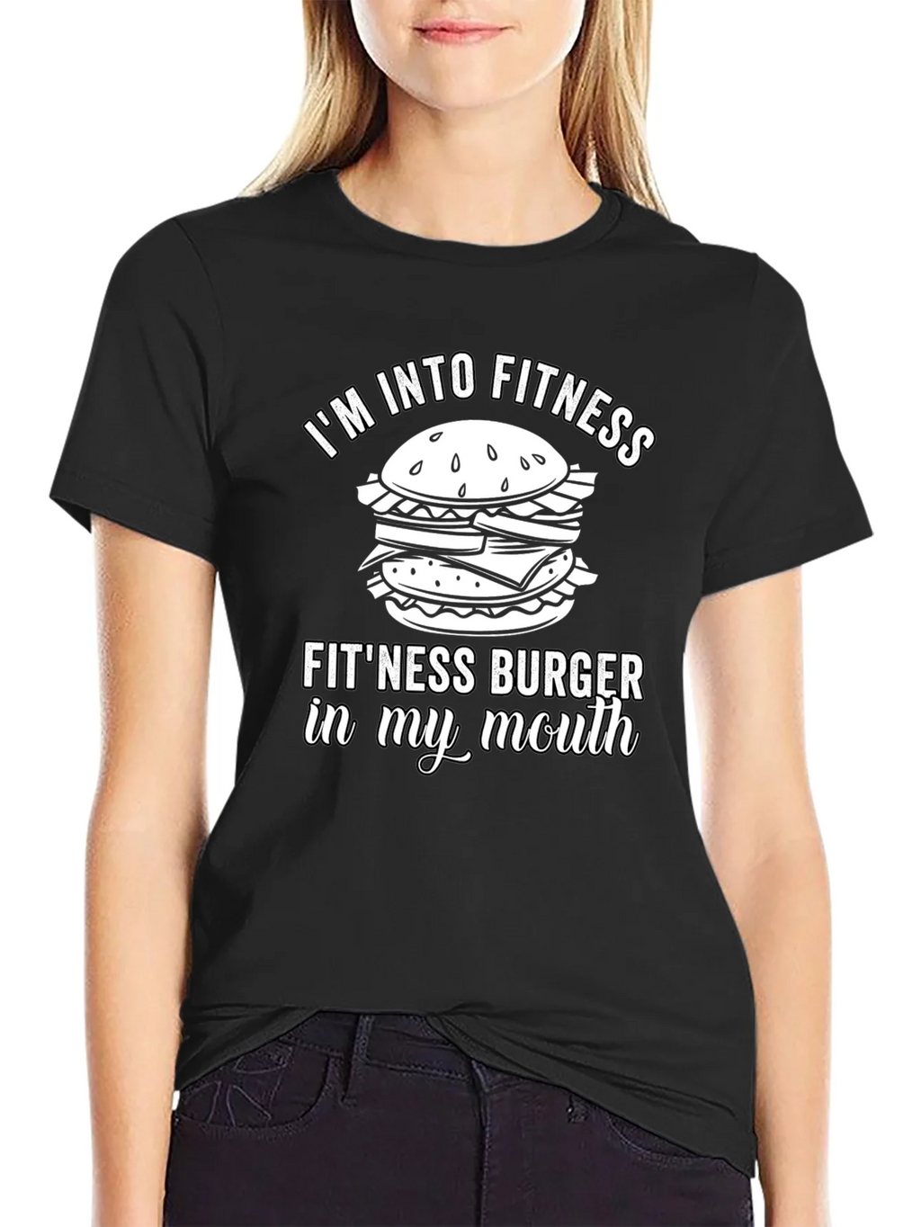 Fitness Burger T-Shirt - Funny Gym Workout Tee product image 2