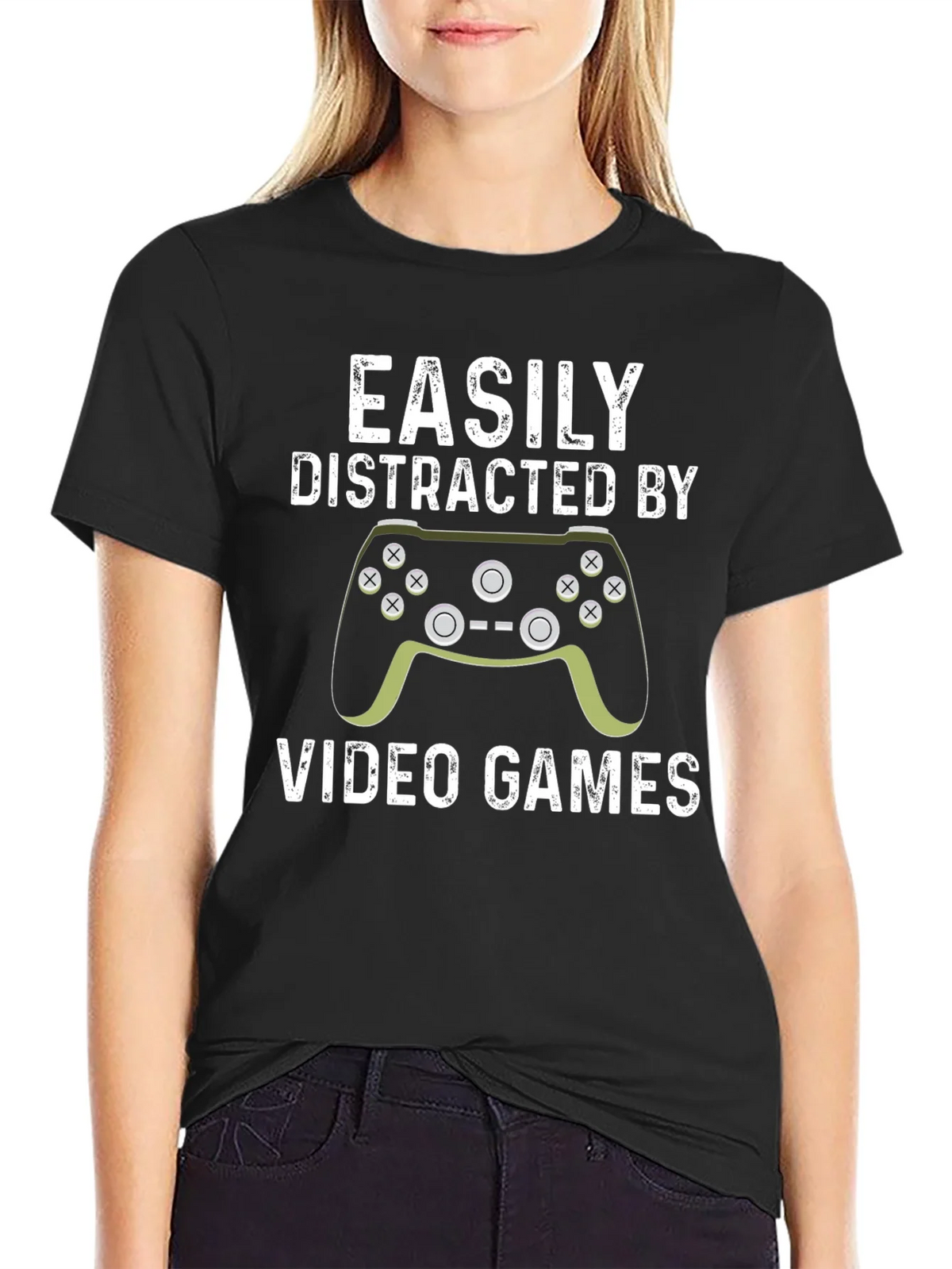 Easily Distracted By Video Games T-Shirt product image 2