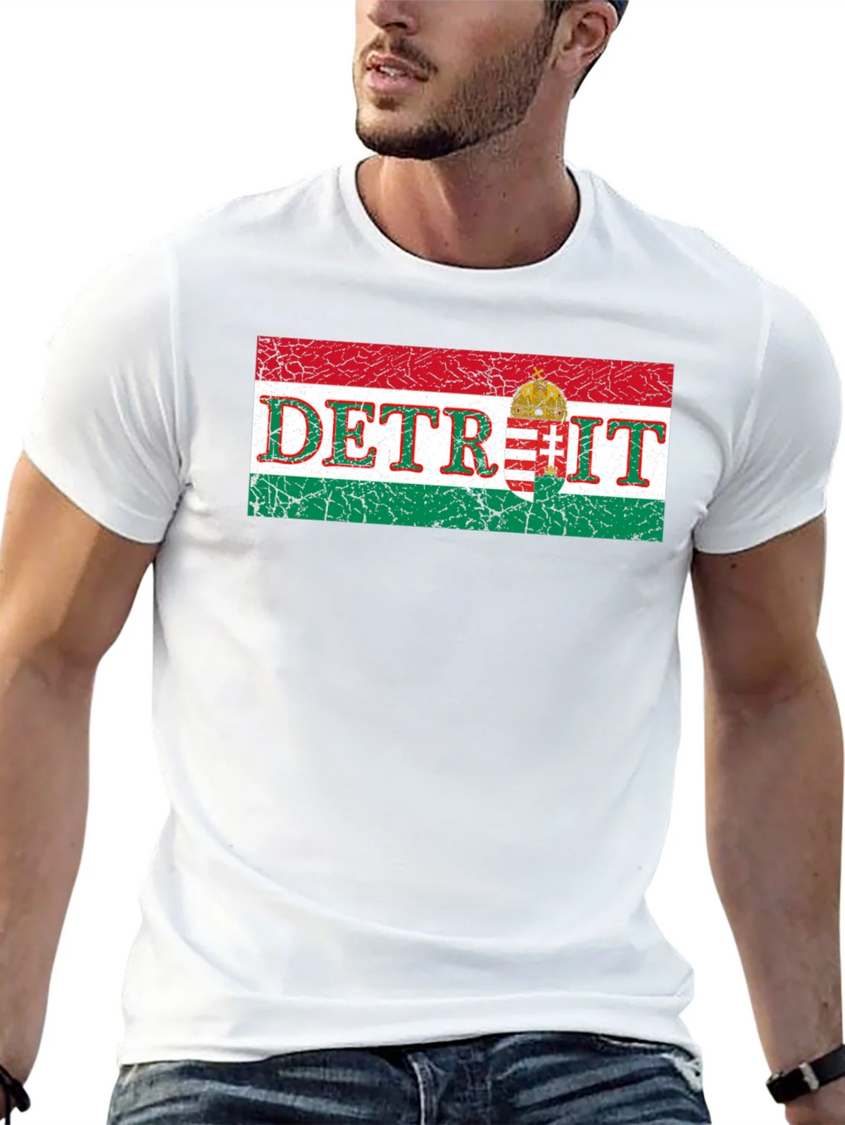 Detroit Hungarian Flag T-Shirt product image 12