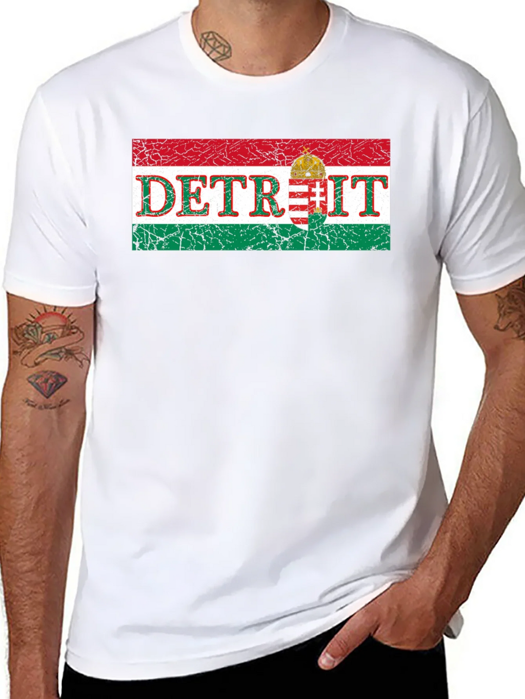 Detroit Hungarian Flag T-Shirt product image 7