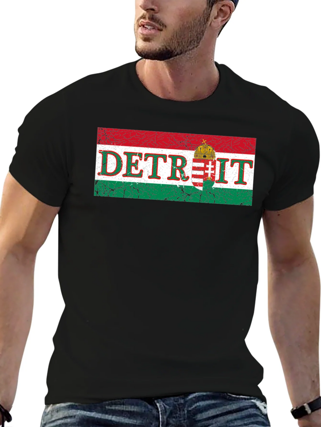 Detroit Hungarian Flag T-Shirt product image 6