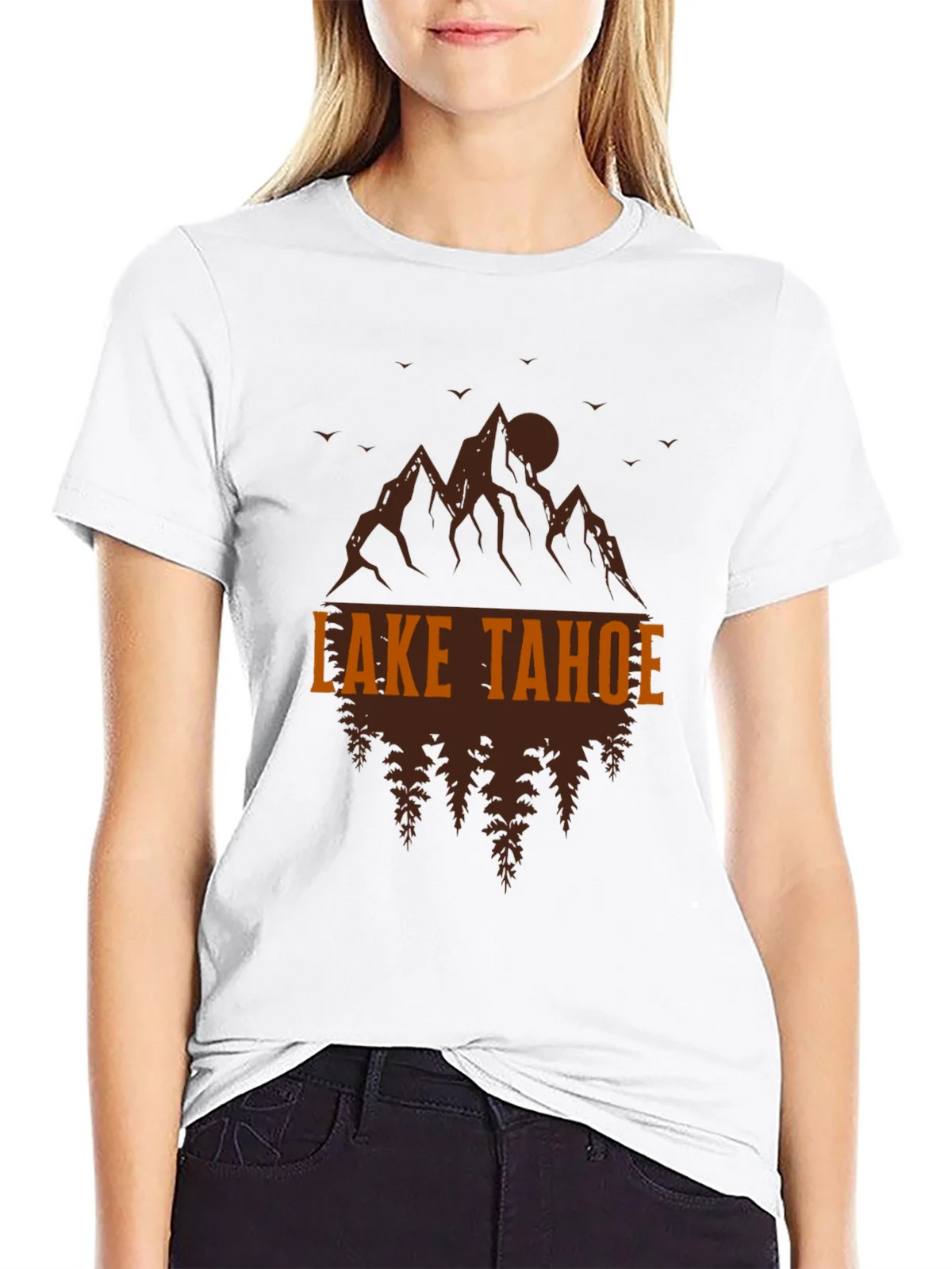 Lake Tahoe Graphic Tee - Mountain & Tree Design product image 8
