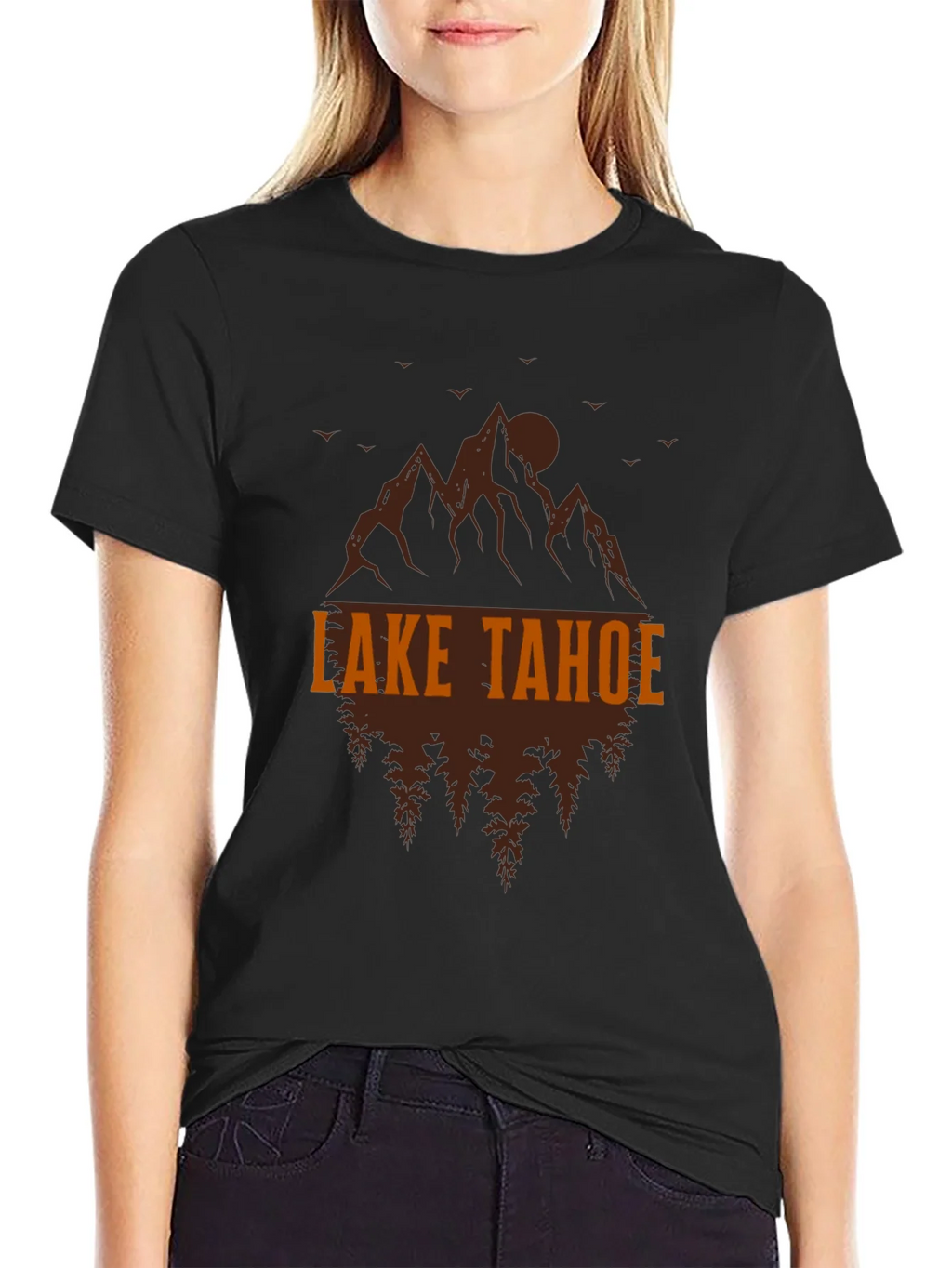 Lake Tahoe Graphic Tee - Mountain & Tree Design product image 2
