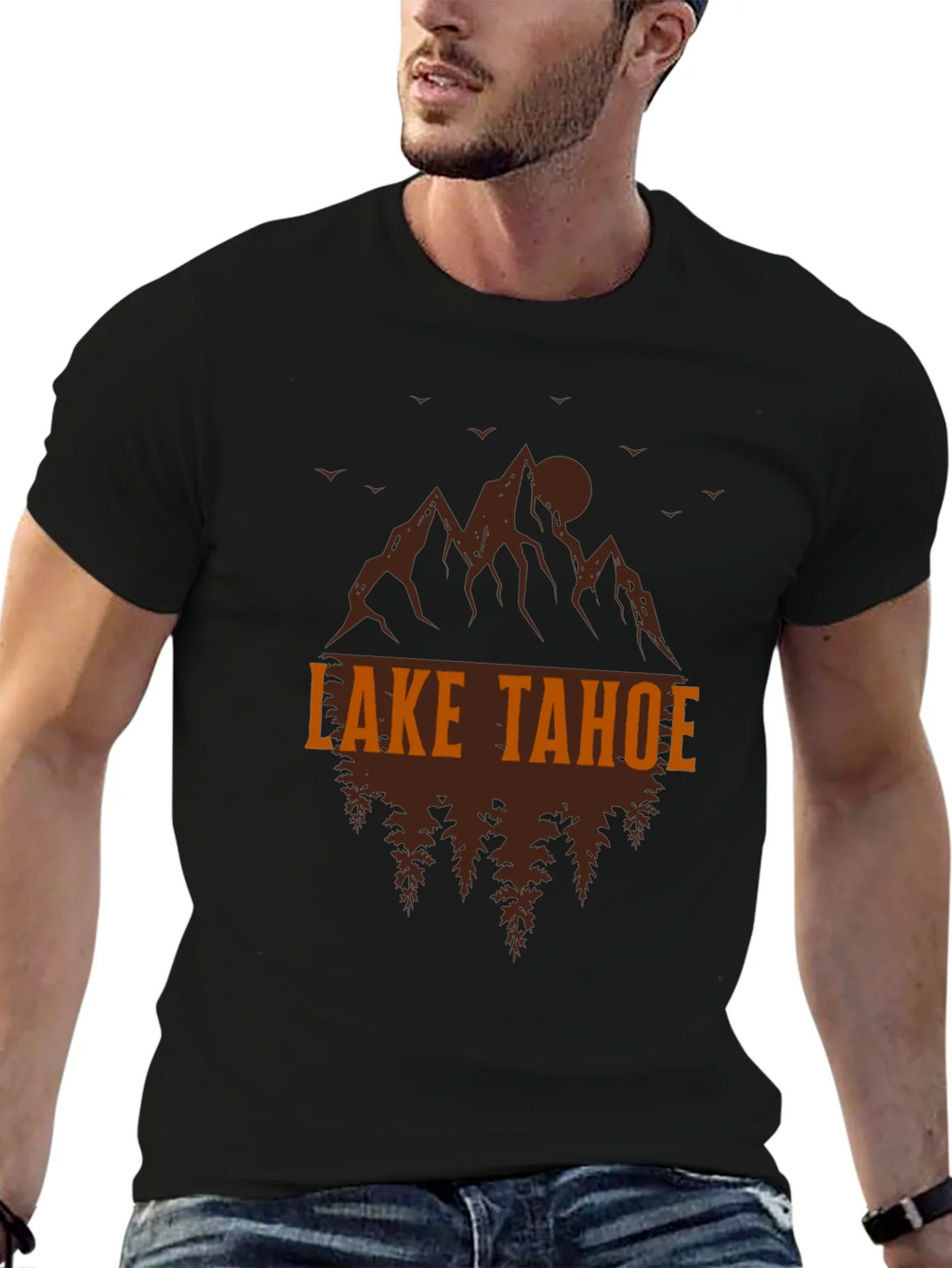 Lake Tahoe Graphic Tee - Mountain & Tree Design product image 6