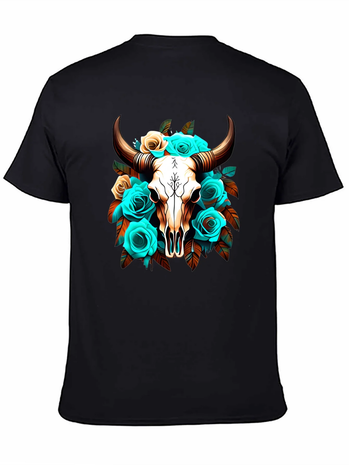 Floral Skull Graphic T-Shirt product image 4