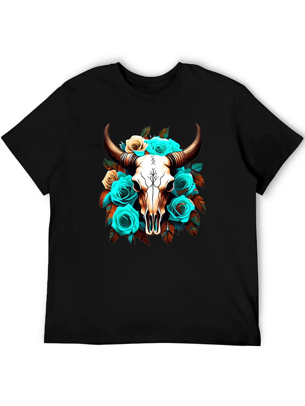 Floral Skull Graphic T-Shirt product image 5