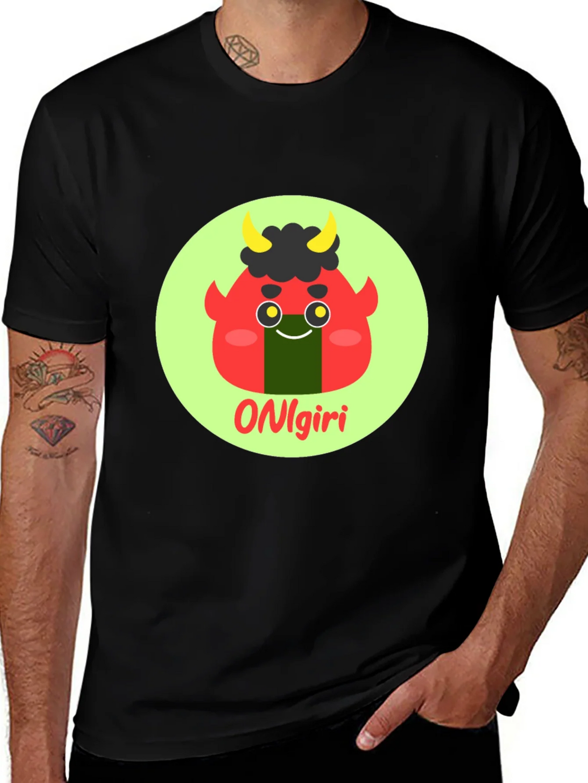 Onigiri Cartoon Graphic T-Shirt product image 1
