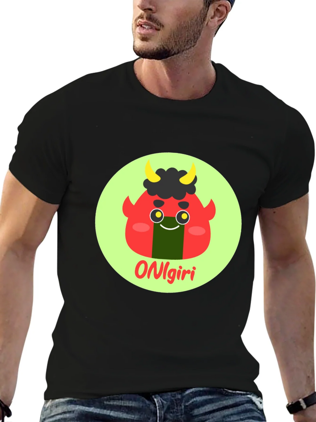 Onigiri Cartoon Graphic T-Shirt product image 6