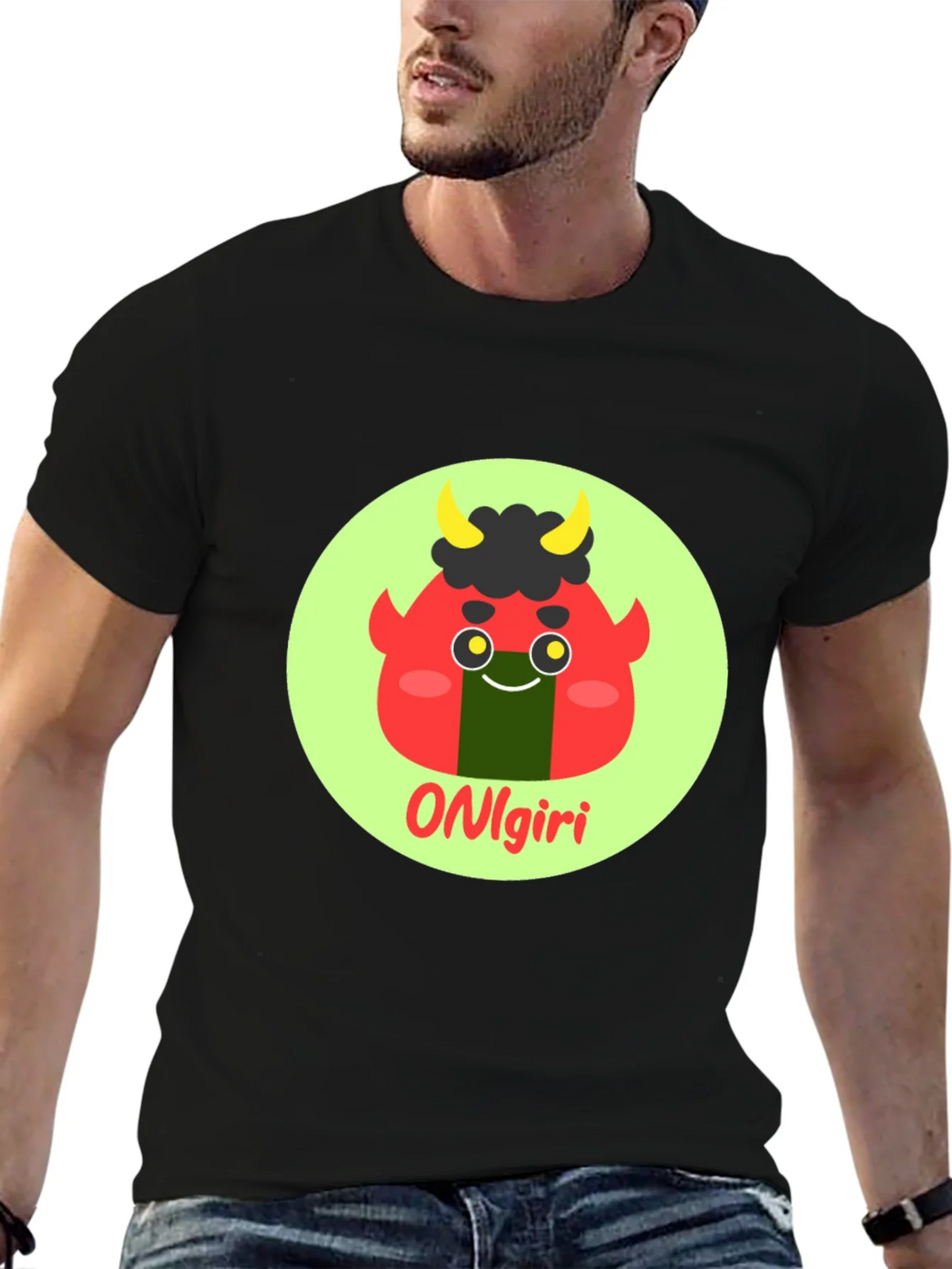 Onigiri Cartoon Graphic T-Shirt product image 6