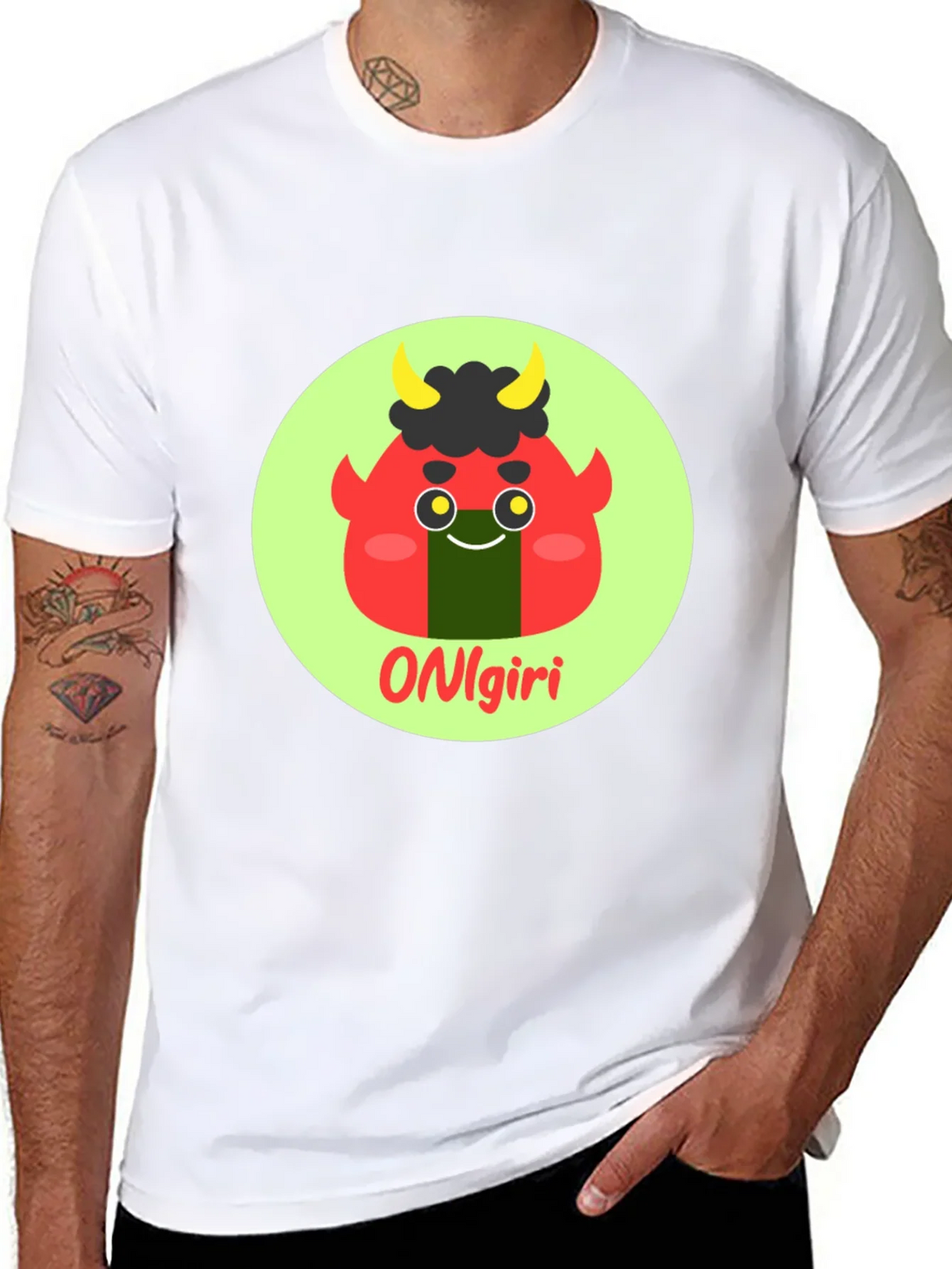 Onigiri Cartoon Graphic T-Shirt product image 7