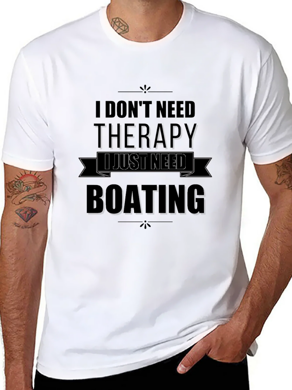 Boating Therapy Graphic Tee - Black product image 7