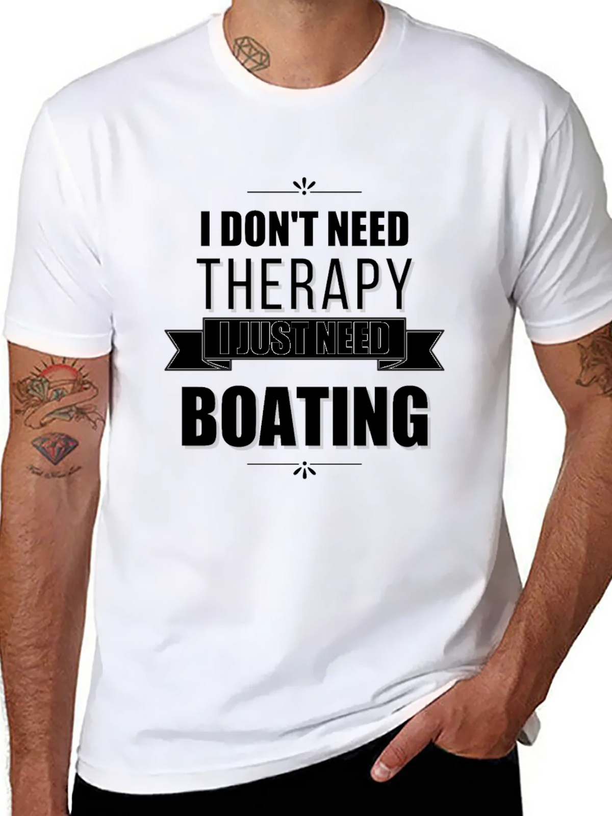 Boating Therapy Graphic Tee - Black product image 7