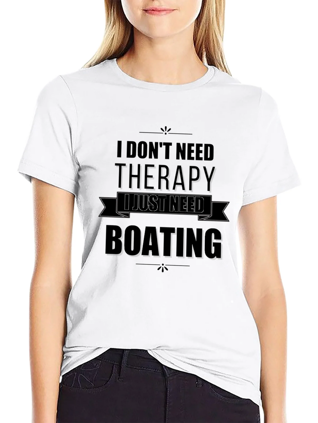Boating Therapy Graphic Tee - Black product image 8