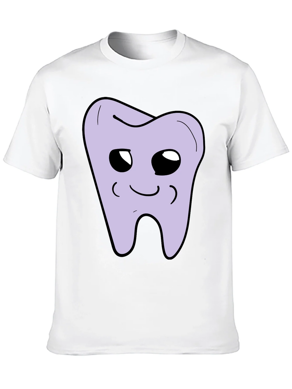 Cute Tooth Graphic Black T-Shirt product image 8